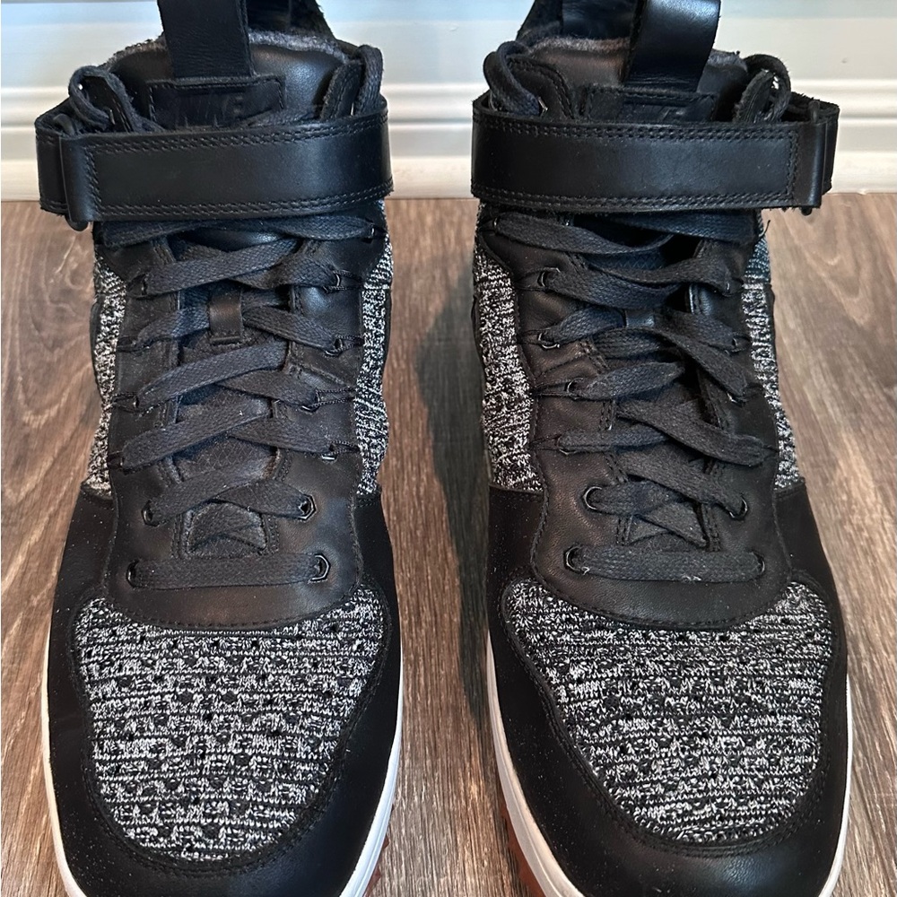 Nike Lunar Force 1 Flyknit Workboot Men size 12 black/wolf grey